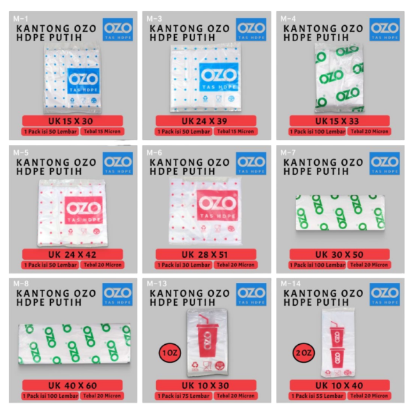 Kantong Plastik HDPE OZO