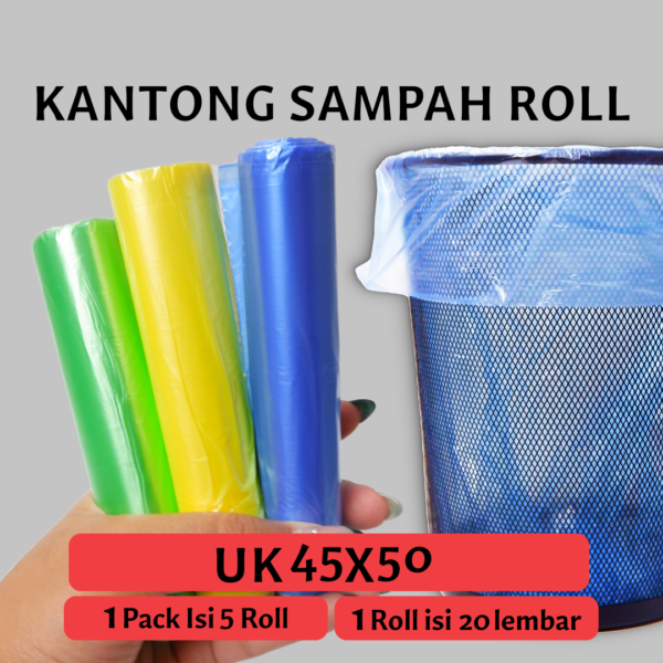 kantong sampah roll untuk rumah tangga praktis