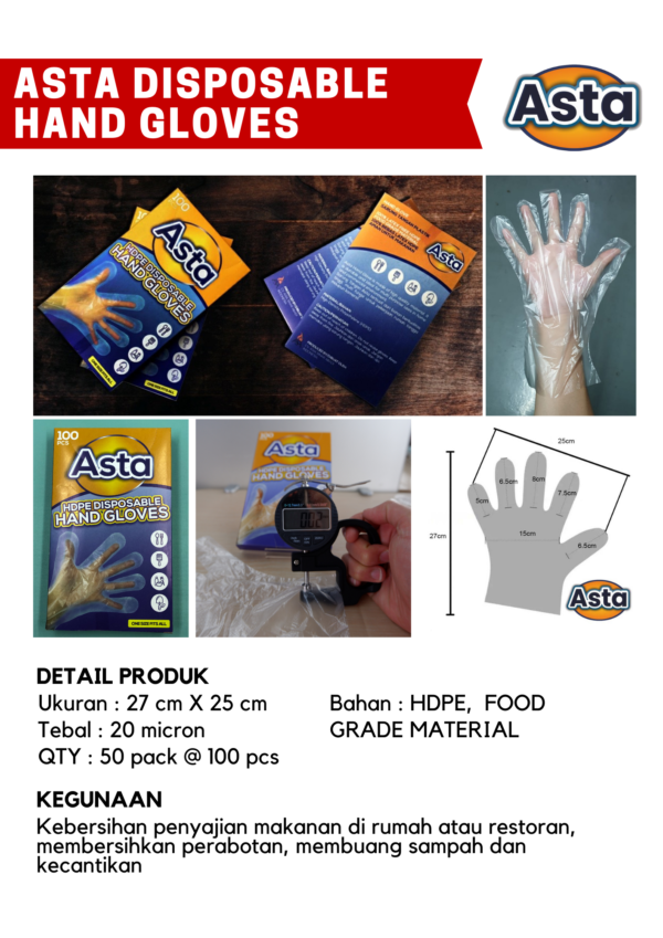 Sarung Tangan Plastik ASTA